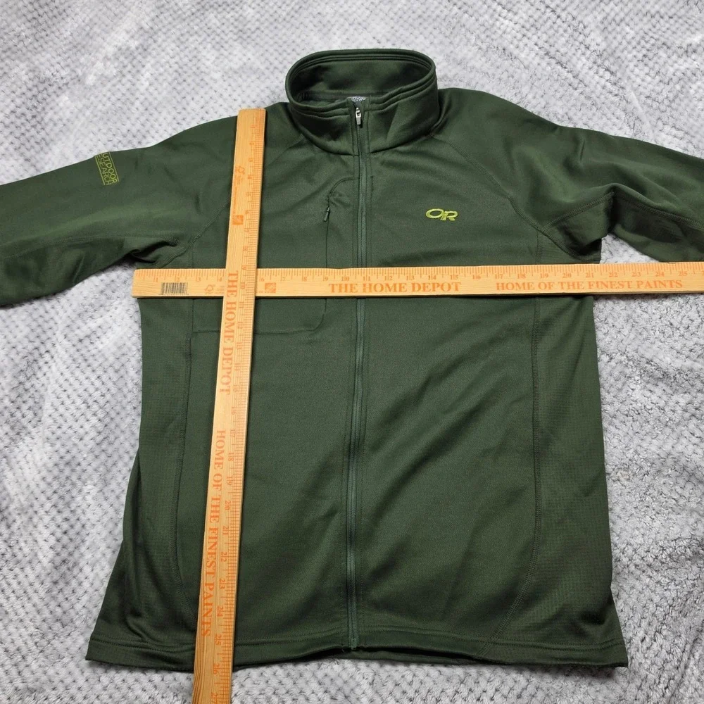 Outdoor Research Mens Radiant Hybrid Fleece Jacket Medium Green Gorpcore Hiking